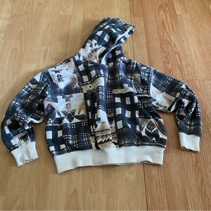 Polo by Ralph Lauren Black and White Geometric Sweatshirt